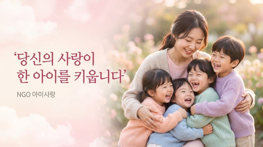 Your love raises a child — NGO Aisarang ad